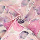 Rosa Aquarell bedruckter Satin - Ribes y Casals