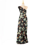 Schwarzer Candy Print Satin - Ribes y Casals