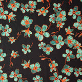 Schwarzer Candy Print Satin - Ribes y Casals