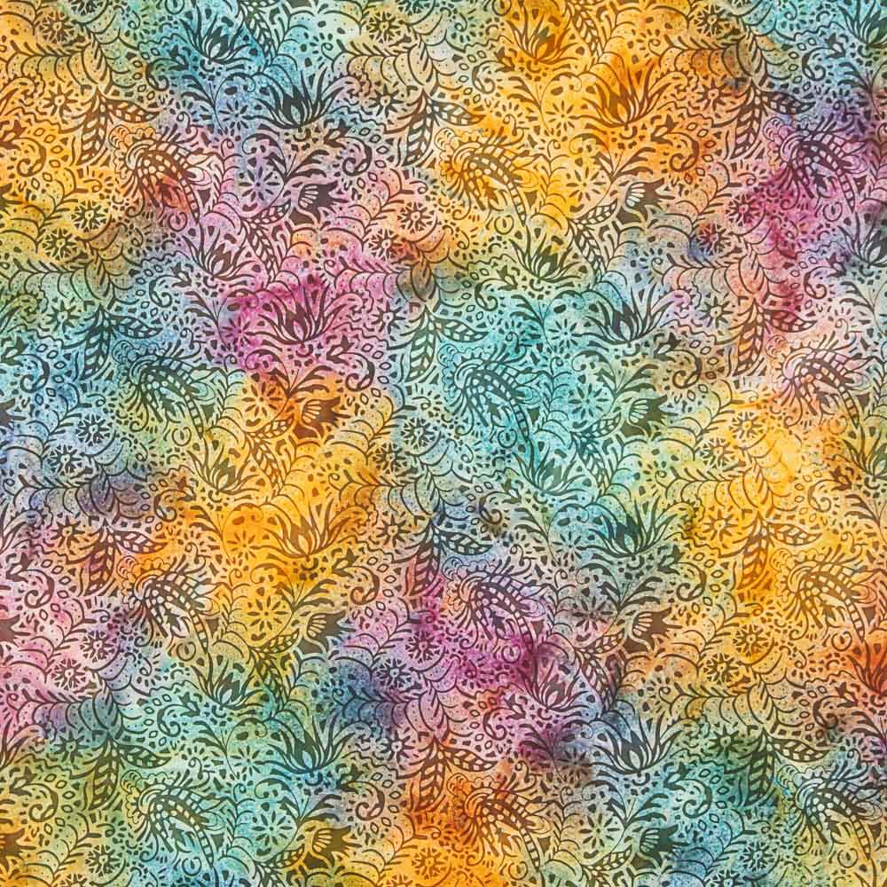 Batikpopeline Malabo Mehrfarbig - Ribes y Casals