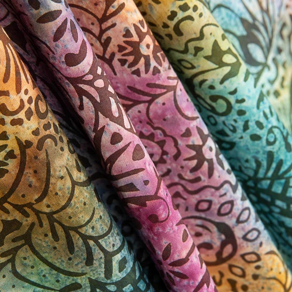 Batikpopeline Malabo Mehrfarbig - Ribes y Casals