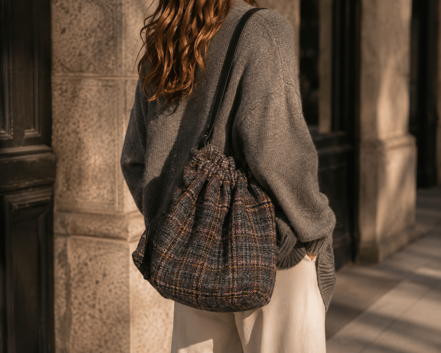 Balmoral-Woll-Tweed mit Karos - Ribes y Casals