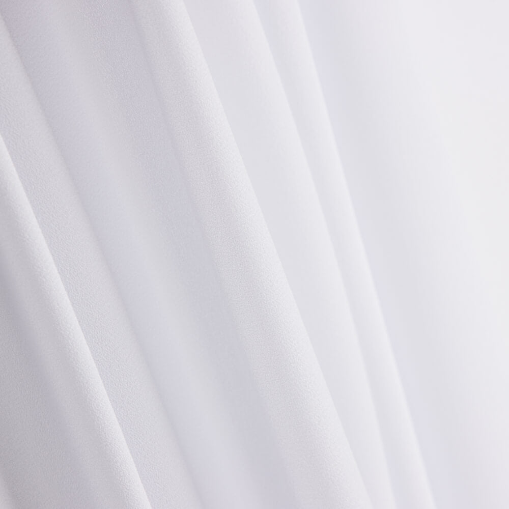 Georgette Polyester Gala Weiß - Ribes y Casals