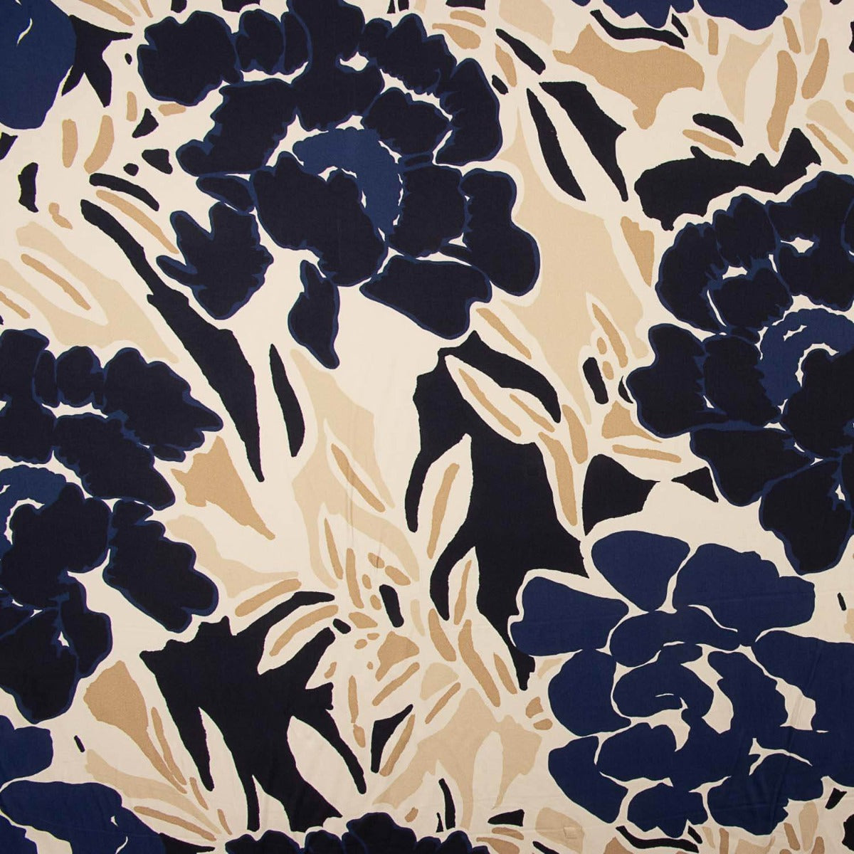Flacher Viskose-Stoffrest Lucía Blau – Verschiedene Maße x Breite 140 cm - Ribes y Casals