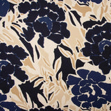 Flacher Viskose-Stoffrest Lucía Blau – Verschiedene Maße x Breite 140 cm - Ribes y Casals