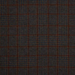 Wollrest Poncho mit Karos in rot – verschiedene Maße x Breite 140 cm - Ribes y Casals