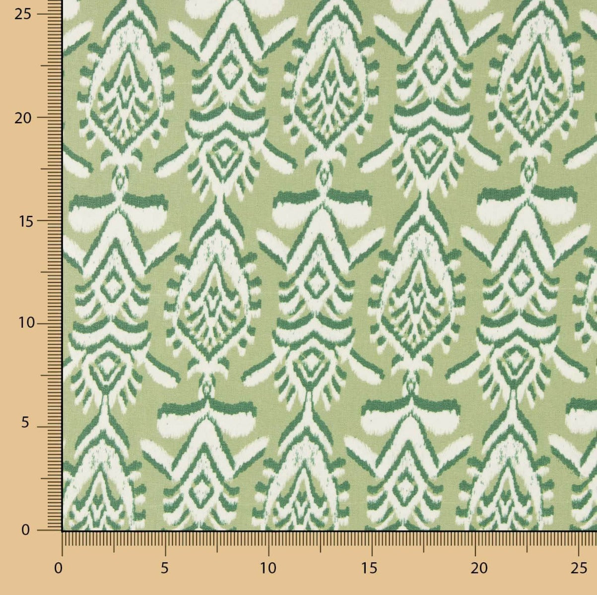Polyester-Gaze Shibori Grün - Ribes y Casals