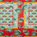 Satin aus Polyester mit tropischem Safari-Muster - Ribes y Casals