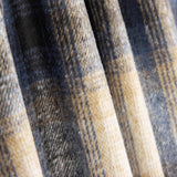 Blau, Ecru und Beige kariertes Mufflon 85 x 150 cm - Ribes y Casals
