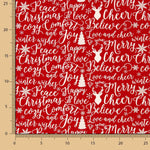 Weihnachten Popeline Hou Rot - Ribes y Casals