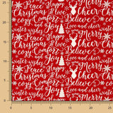 Weihnachten Popeline Hou Rot - Ribes y Casals