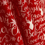 Weihnachten Popeline Hou Rot - Ribes y Casals