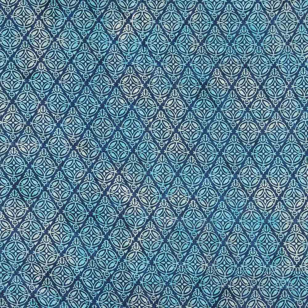 Popeline Batik Nairobi Blau - Ribes y Casals