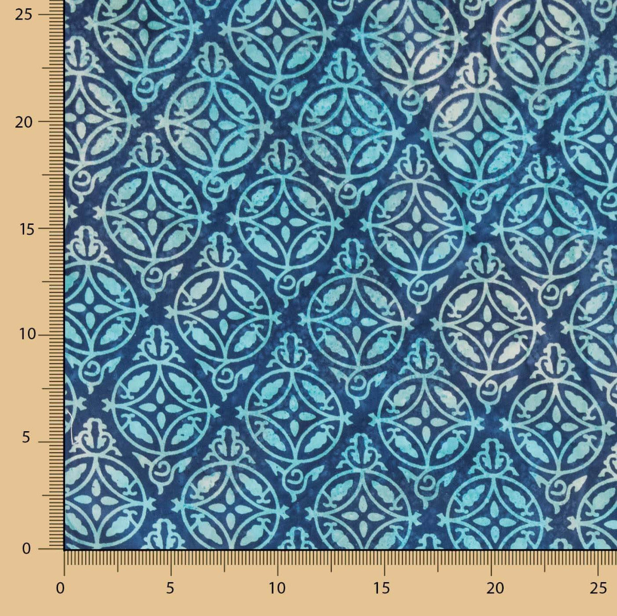 Popeline Batik Nairobi Blau - Ribes y Casals
