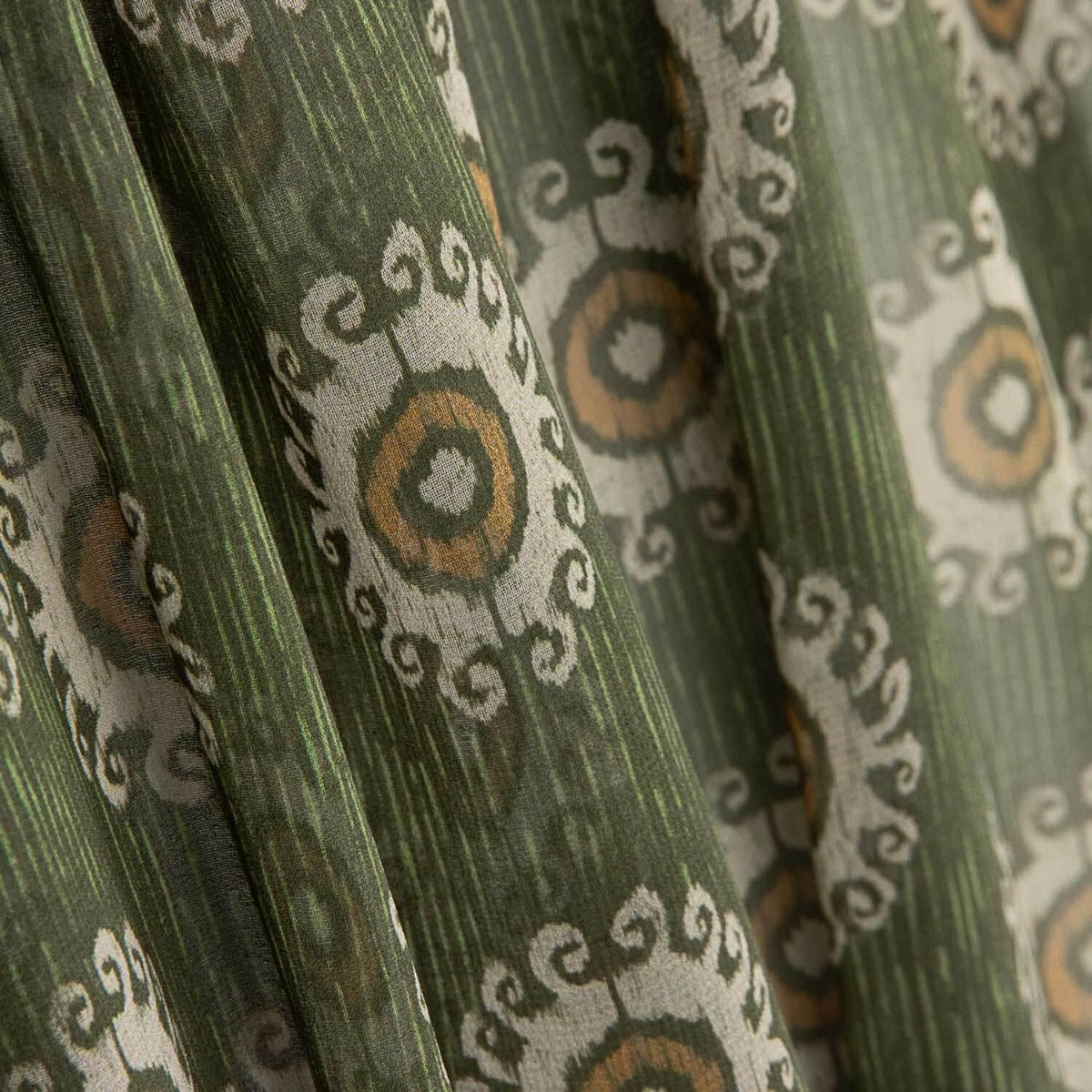 Polyester Gaze Tribal Grün - Ribes y Casals