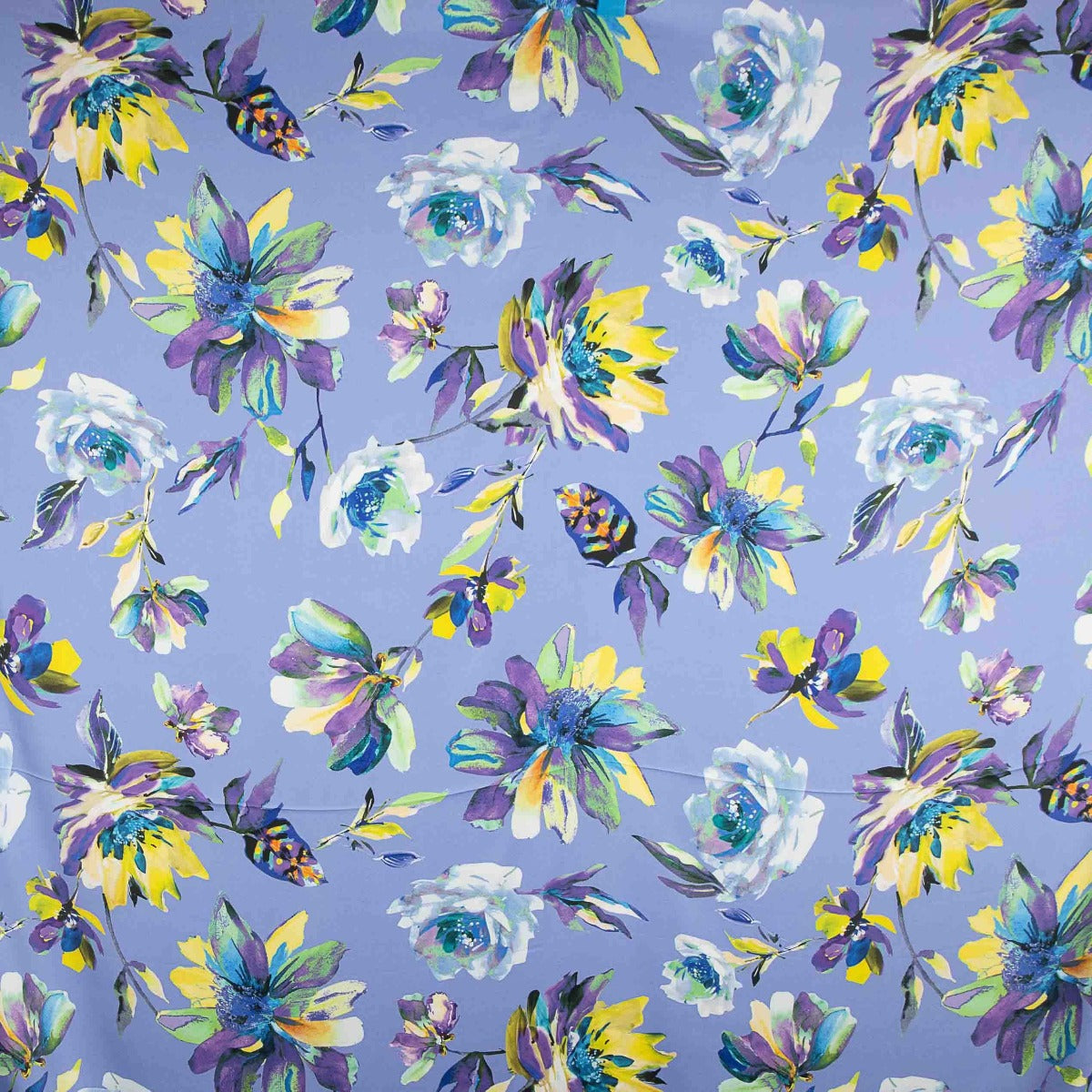 Maylin Flieder bedruckter Satin - Ribes y Casals
