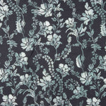 Twill Soft Viskose Leinen Leinen Blumen Navy - Ribes y Casals