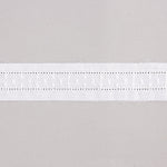 Weißer bestickter Batist-Streifen, Modell 11696 – 30 mm - Ribes y Casals