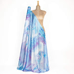 Bedrucktes Satin Sechzehn Lila - Ribes y Casals