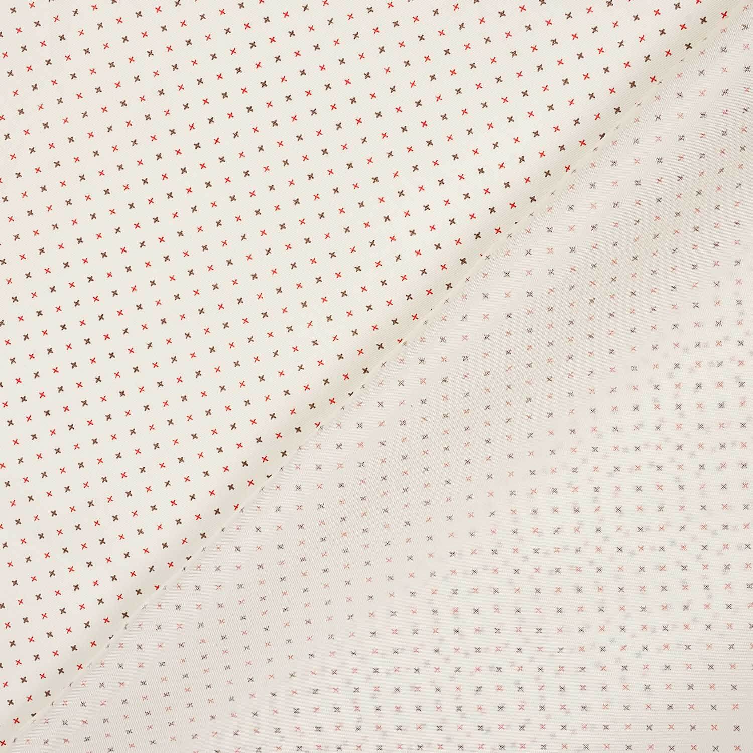 Polyester-Futterstoff-Reststücke – Rotes Kreuz – verschiedene Maße x Breite 140 cm - Ribes y Casals