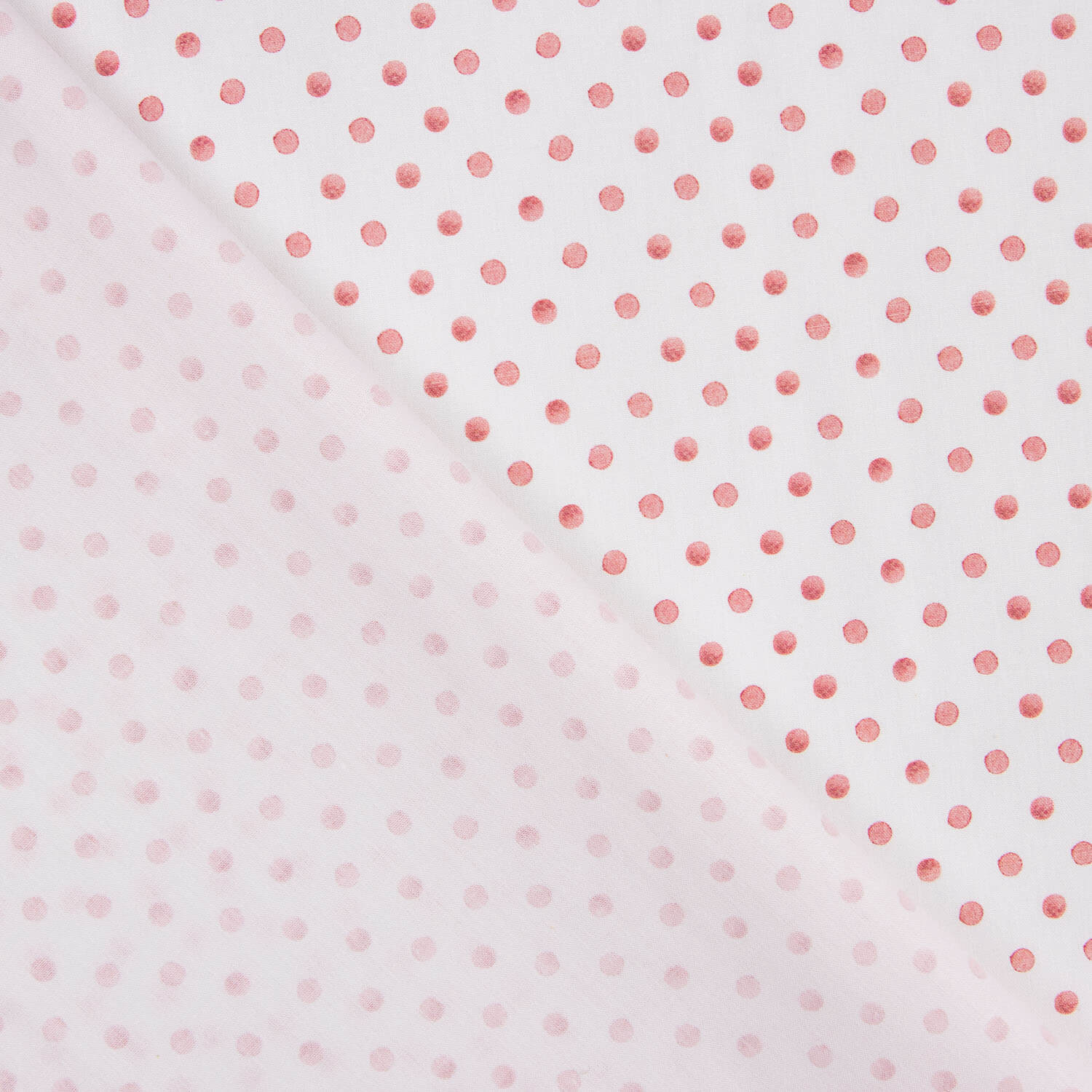 Bedruckter Perkal Mini Polka Dots Rot - Ribes y Casals