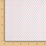 Bedruckter Perkal Mini Polka Dots Rot - Ribes y Casals