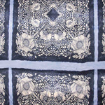 Satin aus Polyester mit geometrischem Muster in Türkis - Ribes y Casals