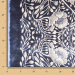 Satin aus Polyester mit geometrischem Muster in Türkis - Ribes y Casals