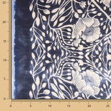 Satin aus Polyester mit geometrischem Muster in Türkis - Ribes y Casals