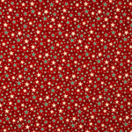 Weihnachten Popeline Sterne Rot - Ribes y Casals