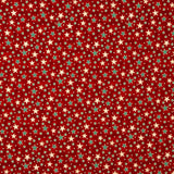 Weihnachten Popeline Sterne Rot - Ribes y Casals