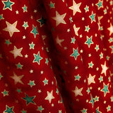 Weihnachten Popeline Sterne Rot - Ribes y Casals