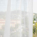 Schlichter transparenter Netzvorhang Naturweiß - Ribes y Casals
