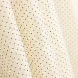 Futter Ecru Polka Dot Braun - Ribes y Casals
