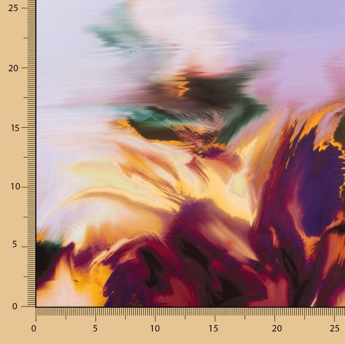 Satin Splash Print Lila - Ribes y Casals