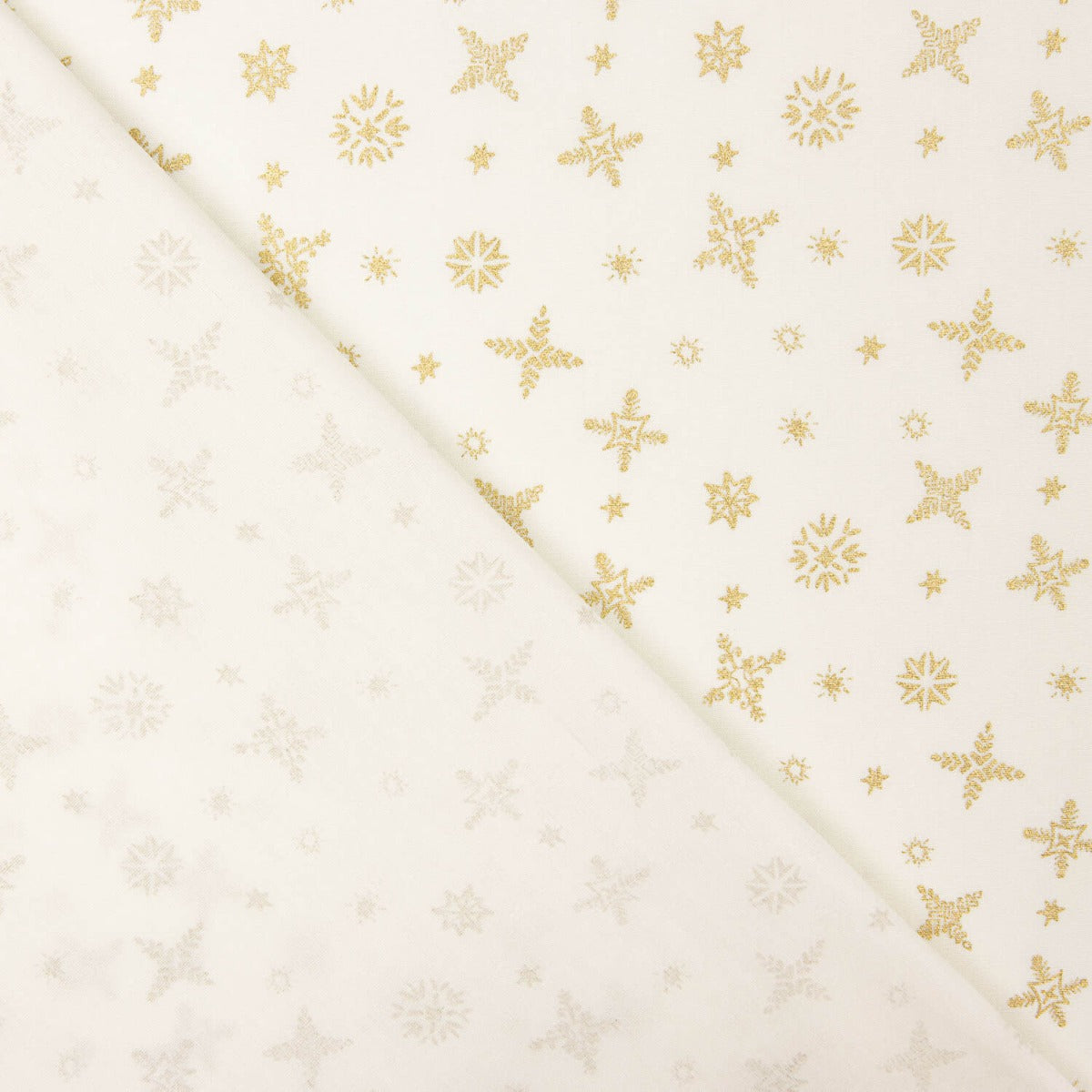 Goldflake Bedruckte Popeline Natur - Ribes y Casals