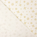 Goldflake Bedruckte Popeline Natur - Ribes y Casals