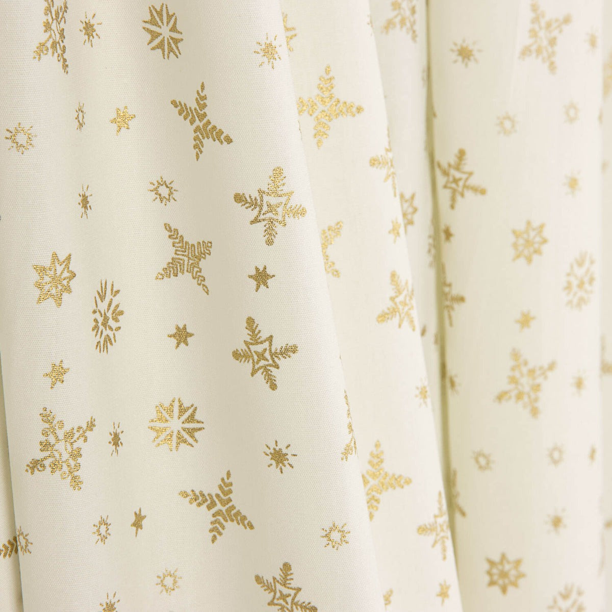 Goldflake Bedruckte Popeline Natur - Ribes y Casals