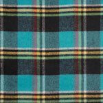 Mufflon Retal Türkis, Schwarz und Senf kariert 60 x 150 cm - Ribes y Casals