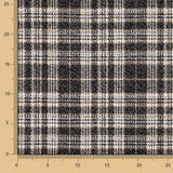Restposten Mantelstoff schwarz mit Karos – verschiedene Maße x Breite 140 cm - Ribes y Casals