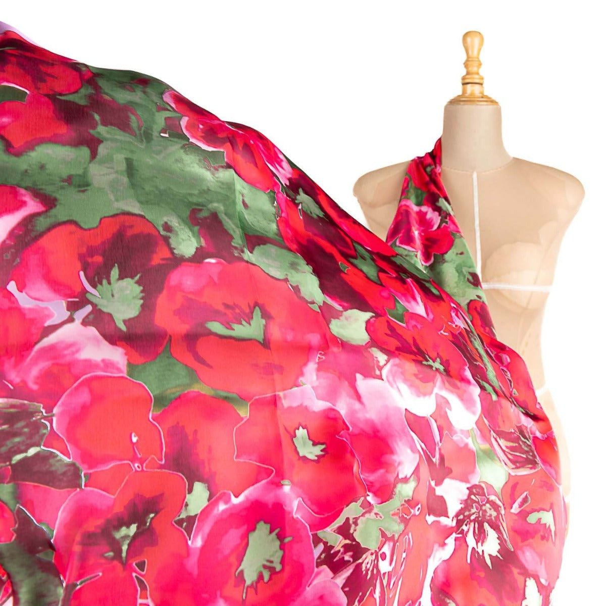 Bedrucktes Satin Mengual - Ribes y Casals