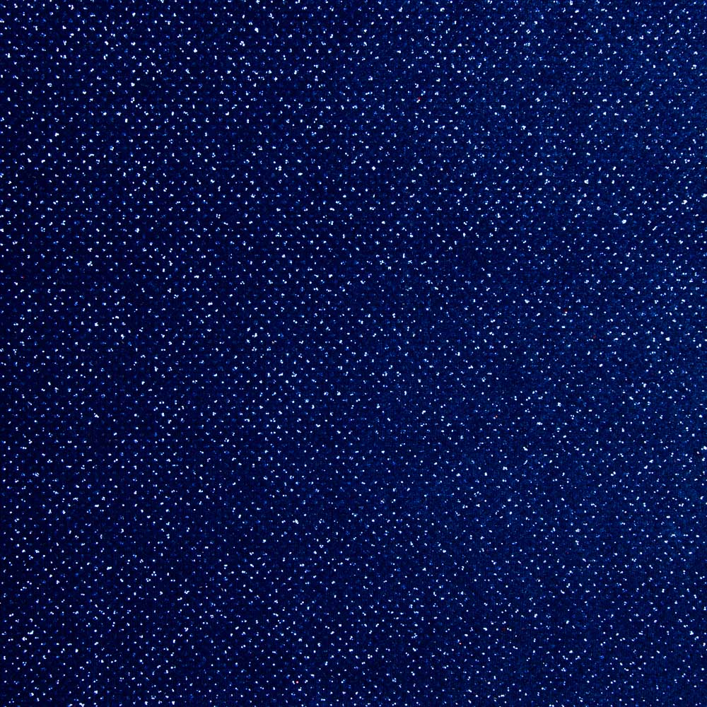 Blauer Glitzer-Stretch-Samt Glitzer Blau - Ribes y Casals