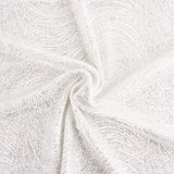 Stretch Samt Glitter Geo Stretch Samt Geo Weiß - Ribes y Casals