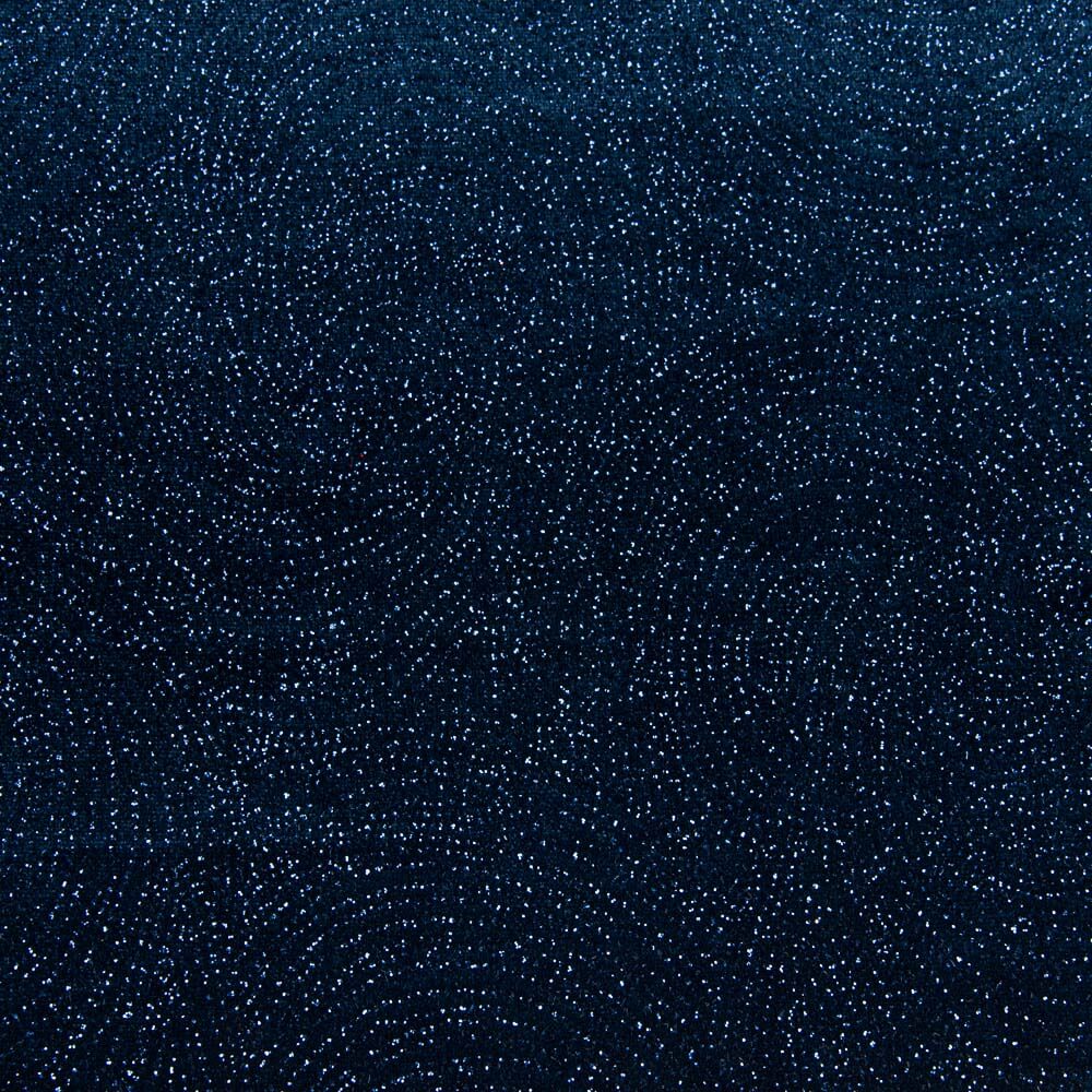 Stretch-Samt Glitter Geo Marine - Ribes y Casals