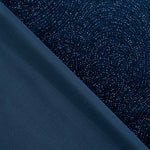 Stretch-Samt Glitter Geo Marine - Ribes y Casals