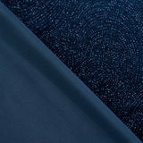 Stretch-Samt Glitter Geo Marine - Ribes y Casals