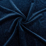 Stretch-Samt Glitter Geo Marine - Ribes y Casals