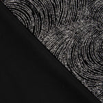 Stretch Samt Glitter Geo Stretch Samt Geo Schwarz - Ribes y Casals