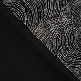 Stretch Samt Glitter Geo Stretch Samt Geo Schwarz - Ribes y Casals