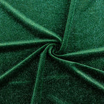 Stretch-Samt Glitter Geo Stretch-Velours Flaschengrün - Ribes y Casals
